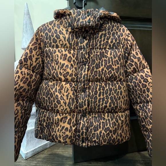 Savida Leopard Print Puffer Jacket - Picture 3 of 12